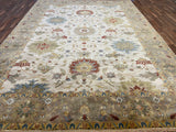 Indian Rug Hand Knotted Oriental Rug Fine Mahal 10'0x13'8