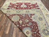 Indian Rug Hand Knotted Oriental Rug Fine Mahal 12'0x9'2