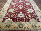 Indian Rug Hand Knotted Oriental Rug Fine Mahal 12'0x9'2