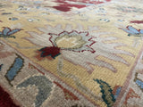 Indian Rug Hand Knotted Oriental Rug Fine Mahal 12'0x9'2