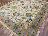 Indian Rug Hand Knotted Oriental Rug Fine Mahal 9'0x11'9