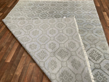 Indian Rug Hand Knotted Oriental Rug Fine Modern 10'1x8'1