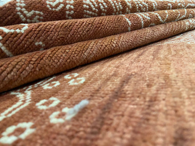 Indian Rug Hand Knotted Oriental Rug Fine Modern 10'4x8'0