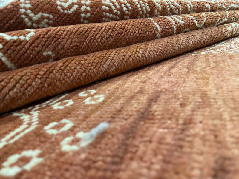 Indian Rug Hand Knotted Oriental Rug Fine Modern 10'4x8'0