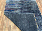 Indian Rug Hand Knotted Oriental Rug Fine Modern 5'2x7'0