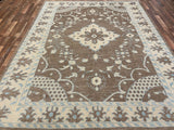Indian Rug Hand Knotted Oriental Rug Fine Modern 7'10x9'9