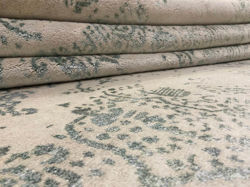 Indian Rug Hand Knotted Oriental Rug Fine Modern 9'0x12'2