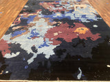 Indian Rug Hand Knotted Oriental Rug Fine Modern With Silk 9'0x12'0