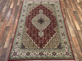 Indian Rug Hand Knotted Oriental Rug Fine Morrocan 9'0x11'9
