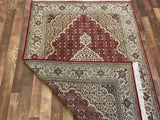 Indian Rug Hand Knotted Oriental Rug Fine Morrocan 9'0x11'9