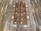 Indian Rug Hand Knotted Oriental Rug Fine Nepali 5'7x3'7