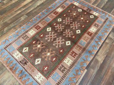 Indian Rug Hand Knotted Oriental Rug Fine Nepali 5'7x3'7