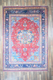 Indian Rug Hand Knotted Oriental Rug Fine Old Mashad 6'7x9'6