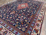 Indian Rug Hand Knotted Oriental Rug Fine Old Mashad 8'6x10'0