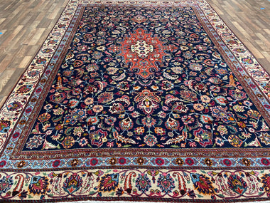 Indian Rug Hand Knotted Oriental Rug Fine Old Mashad 8'6x10'0