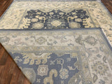 Indian Rug Hand Knotted Oriental Rug Fine Oushak 10'0x13'7