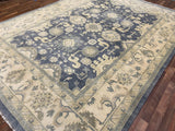 Indian Rug Hand Knotted Oriental Rug Fine Oushak 10'0x13'7