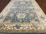 Indian Rug Hand Knotted Oriental Rug Fine Oushak 10'0x14'7