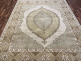 Indian Rug Hand Knotted Oriental Rug Fine Oushak 10'1x8'1