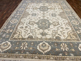 Indian Rug Hand Knotted Oriental Rug Fine Oushak 10'2x13'10