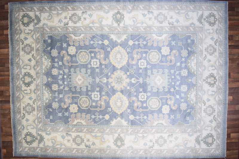 Indian Rug Hand Knotted Oriental Rug Fine Oushak 10'2x14'0