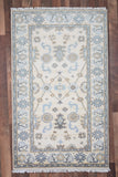 Indian Rug Hand Knotted Oriental Rug Fine Oushak 3'0x5'0