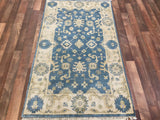 Indian Rug Hand Knotted Oriental Rug Fine Oushak 3'0x5'0