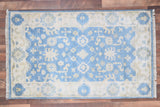 Indian Rug Hand Knotted Oriental Rug Fine Oushak 3'0x5'0