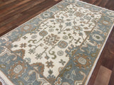 Indian Rug Hand Knotted Oriental Rug Fine Oushak 3'0x5'2