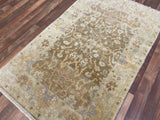 Indian Rug Hand Knotted Oriental Rug Fine Oushak 3'6x5'7
