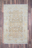 Indian Rug Hand Knotted Oriental Rug Fine Oushak 3'6x5'7