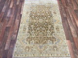 Indian Rug Hand Knotted Oriental Rug Fine Oushak 3'6x5'7