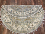 Indian Rug Hand Knotted Oriental Rug Fine Oushak 5'0x5'0