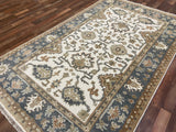 Indian Rug Hand Knotted Oriental Rug Fine Oushak 5'0x8'0