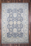 Indian Rug Hand Knotted Oriental Rug Fine Oushak 6'0x9'0