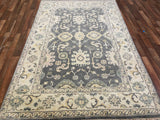 Indian Rug Hand Knotted Oriental Rug Fine Oushak 6'0x9'0