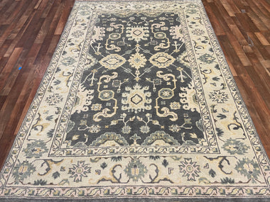 Indian Rug Hand Knotted Oriental Rug Fine Oushak 6'0x9'0