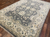 Indian Rug Hand Knotted Oriental Rug Fine Oushak 6'0x9'0