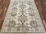 Indian Rug Hand Knotted Oriental Rug Fine Oushak 7'0x5'2