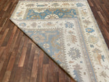Indian Rug Hand Knotted Oriental Rug Fine Oushak 7'8x9'7
