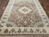 Indian Rug Hand Knotted Oriental Rug Fine Oushak 8'3x10'0