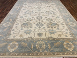 Indian Rug Hand Knotted Oriental Rug Fine Oushak 9'0x11'10