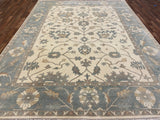 Indian Rug Hand Knotted Oriental Rug Fine Oushak 9'0x11'10