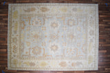 Indian Rug Hand Knotted Oriental Rug Fine Oushak 9'0x12'0