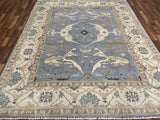 Indian Rug Hand Knotted Oriental Rug Fine Oushak 9'10x8'0