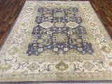 Indian Rug Hand Knotted Oriental Rug Fine Oushak 9'9x8'0