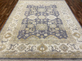 Indian Rug Hand Knotted Oriental Rug Fine Oushak 9'9x8'0