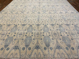 Indian Rug Hand Knotted Oriental Rug Fine Oushak Turkish Knot 14'8x11'11