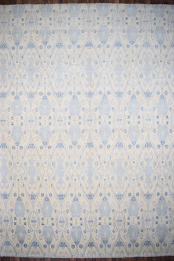 Indian Rug Hand Knotted Oriental Rug Fine Oushak Turkish Knot 14'8x11'11