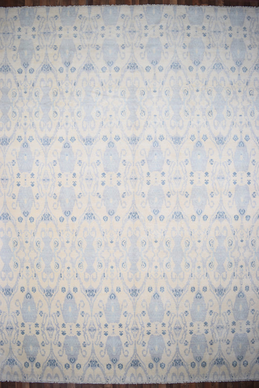 Indian Rug Hand Knotted Oriental Rug Fine Oushak Turkish Knot 14'8x11'11